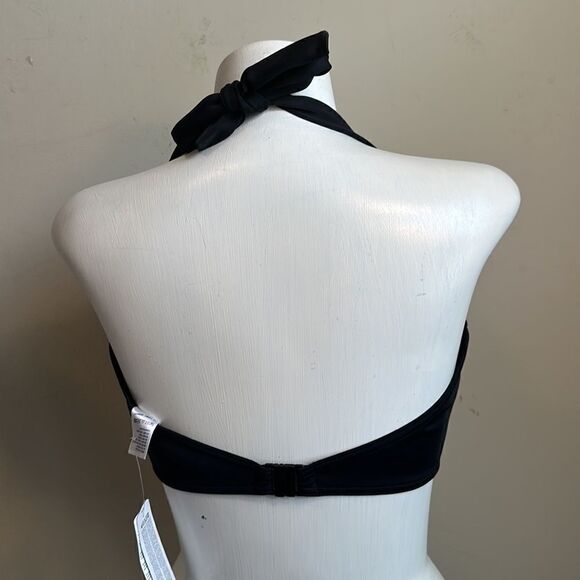 Lycra Xtra Life Black Halter Swimsuit Top 38G - Picture 2 of 3